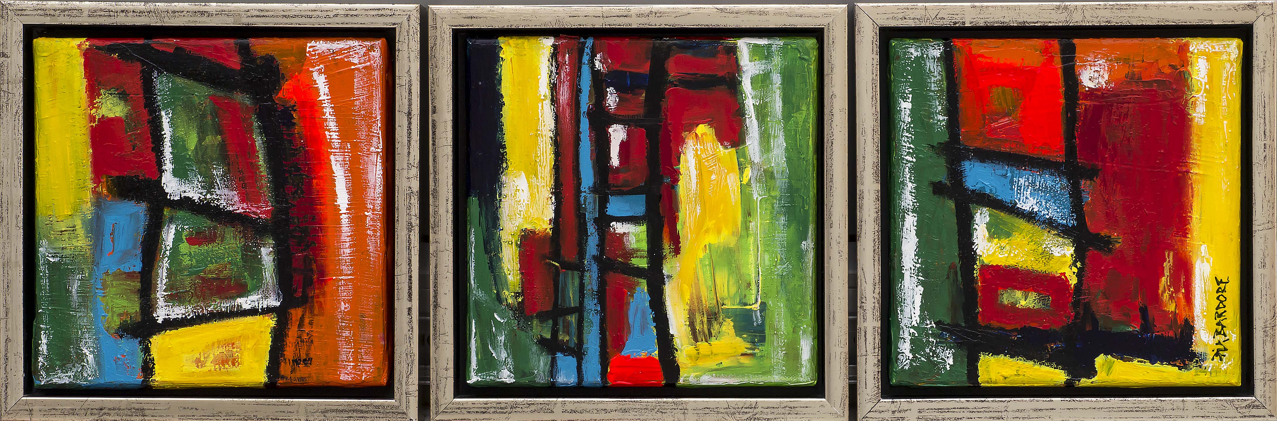 3 små abstrakte stiger