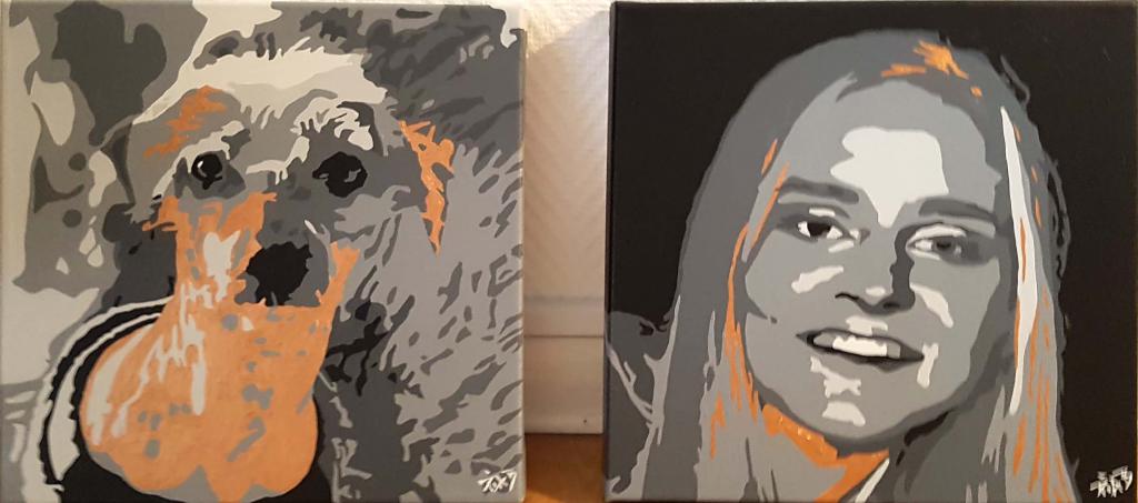 Skygge-malerier (bestillings arbejde)