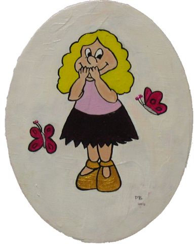 lille pige på en sommer dag